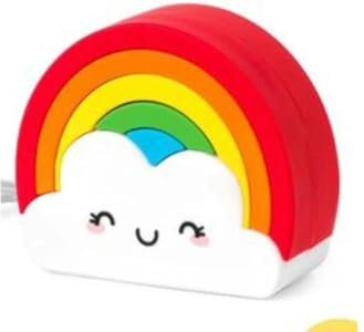 Legami - Chargeur Portable, My Super Power, Batterie Rechargeable, 8,8 x 10,6 cm, Tema Rainbow, câble de Recharge USB/Micro USB pour Le Power Bank Inclus en 4 h, Capacité 4 800 mAh