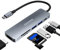 USB C Hub, ZESKRIS MacBook USB C Adapter, 6-in-1 USB C Hub Multiport Adapter mit 2 USB 3.0 SD/Micro SD Kartenleser, 4K HDMI 100 W PD, für MacBook Air/Pro und andere Typ-C-Geräte