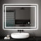 Dripex Miroir Salle de Bain avec Éclairage 30Watts, Miroir LED Salle de Bain Anti-buée, Dimmable&3 Couleurs, Interrupteur Tactile, Antidéflagrant, Verticale/Horizontale-50x70cm