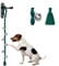 GINIDEAR Dog Bells to Go Outside & Puppy Potty Training, Adjustable Dog Door Bell Ring to Go Potty, Handmade with Premium Yarn. Twisted Style, DarkGreen