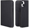 VISOUL iPhone 14 Hülle, Handyhülle Carbon Leder RFID Schutz Schützt vor Stoß Standfunktion Kartenfach Magnet TPU Handytasche Schwarz T