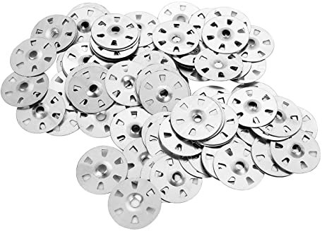 MIVIDE 400pcs Insulation Washers, 35mm Tile Backer Board Washer, Easy Fix Washers, Fixing Washer for Insulation Thermoboard Backer Boards