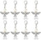 HERZWILD schutzengel Schlüsselanhänger Engel Charme Perlenengel Anhänger für DIY Hochzeit Schmuck Halskette Basteln (AB2)