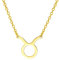 MY ZODIAC Sternzeichen Kette Stier in gold | elegante Halskette mit Sternzeichen-Anhänger | Einzigartiges Geschenk für Damen, Frauen, Mädchen