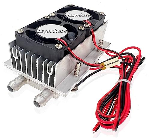 Lsgoodcare 120W Halbleiterkühlung Kühlerkit DIY Peltier-Kühler 12V TEC1-12706 Kühlkörper-Modul Thermoelektrisches Peltier-Wasser-Kühlsystem für DIY Auto-Elektronik-Kühlschrank