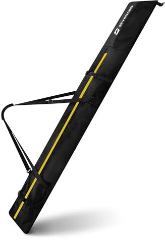 STYNGARD Skitasche mit Rolltop [140 cm bis 200 cm] - Skisack aus robustem Material mit hochwertigen Reisverschlüssen - Ski Bag Modell Helsinki