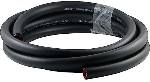(Meterware) PVC-Druckluftschläuche mit Gewebeeinlage - Hochflexibel für Werkstatt Tankstelle Industrieschlauch (Ölfest - Schlauch Ø Innen: 19,0 mm)