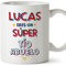 MUGFFINS Tazas Personalizadas para TÍO ABUELO - En Español - Eres Súper - 11 oz / 330 ml - Regalo personalizable original y divertido