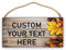 Lsjuee Panneaux en bois personnalisés avec texte/image personnalisés, panneaux de porte à suspendre pour la maison, la cuisine, les toilettes, la salle de bain, la ferme, 15,2 x 30,5 cm