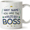 Mugffins Tazza Personalizzata in ceramica per CAPO 11 oz / 350 ml - In inglese - World's Best - Idea regalo per compleanno, anniversario, natale, laurea