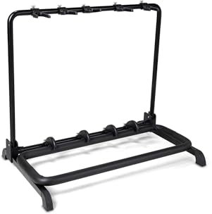 GEWA Gitarrenständer Multi-Gitarrenständer - 5 Gitarren, schwarz, auch für Roundback-Gitarren, GS-105B