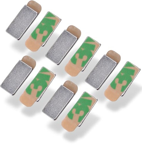 Neodym Magnet N52 Selbstklebend 10x5x1mm 850g Stark Klebemagnete Magnetplättchen Quader 1mm Flach 10mm x 5mm [10 Stück]