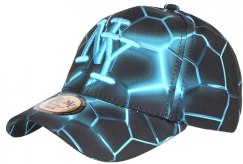 Hip Hop Honour NY Basewear Baseballkappe Badyx, Blau und Schwarz, Größe: Einheitsgröße – Farbe: Blau – Herren, blau, Einheitsgröße