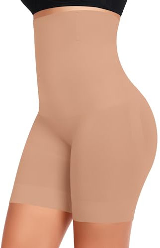 Werkiss Shapewear Miederhose Damen(#NC Braun-ladyshorts588, XL)