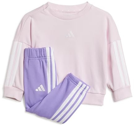 adidas Unisex - Bimbi 0-24 ESSENTIALS JOGGER, clear pink/white/lavendar, 0-3 Months