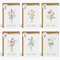 BETESSIN 6 Sets Dankeskarten DIN A6 - Danke Karten mit Umschlägen und Stickern - Elegante Faltkarten mit Wildblumenstrauß-Motive - Dankeschön Geschenke für Kollegen, Lehreren und Freunde