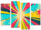 islandburner Bild auf Leinwand Pastellfarbene abstrakte Comic Vorlage im Pop Art Stil Bilder Wandbilder Poster