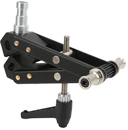 TANIQIACA Super morsetto fotografico con 3 connettori standard da 5/8 pollici per illuminazione con più lampade - Supporto adattatore per carichi pesanti per studio e streaming live