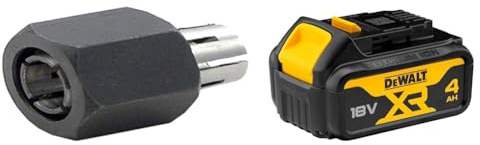 DeWalt DE6952-XJ Collet m. Nut, 8 mm for DW621 + DEWALT Battery