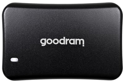 goodram - SSD Externe - HX200 - USB Type C + A - Interface USB 3.2 Gen. 2 Haute Vitesse - pour PC, Ordinateurs Portables, Smartphones - 2TB - Noir
