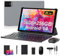 RUSHAR 2025 Newest Tablet 10.4 Pulgadas,Android 14 con 36GB RAM+256GB ROM(TF 1TB),4G LTE+5G WiFi,IPS 2K HD,8000mAh,Octa-Core,13MP+8MP,Bluetooth 5.0,Tablet con Teclado y Raton,Gris