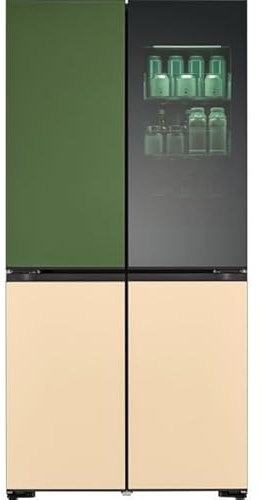 LG GMV960NNME side-by-side refrigerator Freestanding 617 L E Blue, Green, Grey, Orange, Red, Yellow, Assorted colours