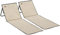 Outsunny Lot de 2 Tapis de Plage rembourré - Matelas de Plage - nattes de Plage - Dossier inclinable Multi-Positions - Acier Oxford Beige
