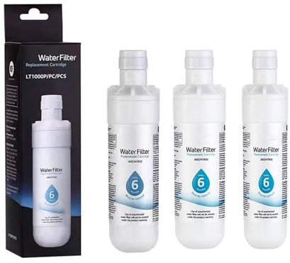 Filtre À Eau De Rechange For Réfrigérateur, Compatible Avec LG, LT1000P, ADQ74793501, ADQ75795105, AGF80300704(3pcs)