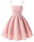 Robe Princesse Ado Fille été sans Manches, Robe d'été pour Filles Tendance avec nœud élégante et sans Manches, Parfaite pour Toutes Les Occasions et événements estivaux