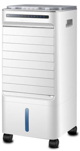 GWFBLID Rafraichisseur d'air Mobile 3en 1 par Evaporation avec Ventilateur Ioniseur Climatiseur Mobile Portable avec 3 Vitesses 3 Modes 60° Oscillation Minuterie 7h Ventilateur Refroidisseur d'air