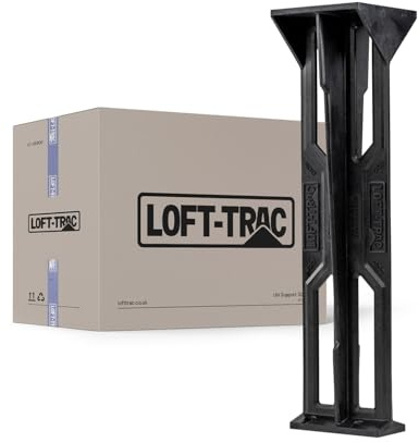 LOFT-TRAC 48 Pack Loft Stilts Loft Legs 300mm, Loft Insulation Spacers for Raised Storage Boarding, Heavy-Duty Attic Floor Supports, Attic Stilts Prevents Heat Loss, Load Bearing 350kg