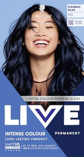 Schwarzkopf LIVE Intense Colour Hair Dye, 090 Cosmic Blue