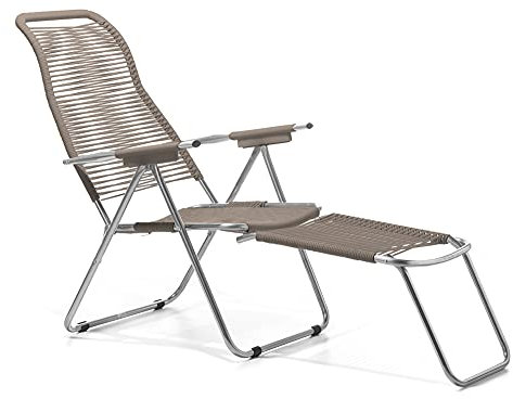 Sonnenliege Spaghetti – Farbe – Taupe – Modern – Aluminium / PVC