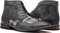 Titan04 Herren Spectator Tweed Plaid Zweifarbige Chukka Ankle Wingtips Oxfords Dress Boots Perforierte Schnürschuhe, GRAU, 39.5 EU