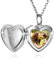 Custom4U Einfache Herzanhänger Halskette mit Bildgravur S925 Silber Anpassbare Foto Medaillon zum Öffnen für Photo Amulett Herzanhänger Halskette mit Eingravierten Namen in Weißgold mit 41cm Kette
