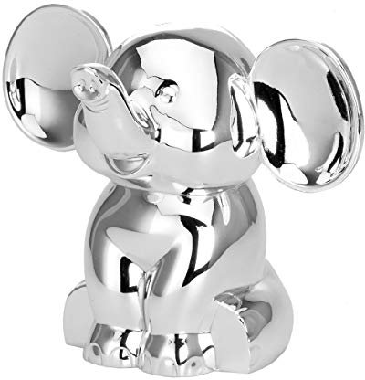 SILBERKANNE Spardose Sparbüchse Elefant 9x7x7 cm Premium Silber Plated edel versilbert in Top Verarbeitung. Fertig zum verschenken mit schicker Geschenkverpackung