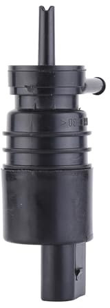 iSpchen Scheibenwaschpumpe Waschwasserpumpe für Scheiben Front und Heckscheibenwaschpumpe Wasserpumpe mit Tülle Kompatibel mit E46 E38 E39 E60 E65 E53 X5 Z4 67128362154 67128377612