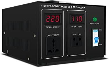 Step Down/Up Transformer 220v to 110v, 3000W Voltage Converter 110 to 220 120v to 240V Heavy Duty Power Transformer