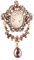 Holibanna Schmücken Broch Vintage Brosche Damen Vintage Viktorianische Dame Kamee Brosche Schönheit Seite Porträt Brustnadel Boutonniere-Anstecknadel Verzierungen Nageldekorationen
