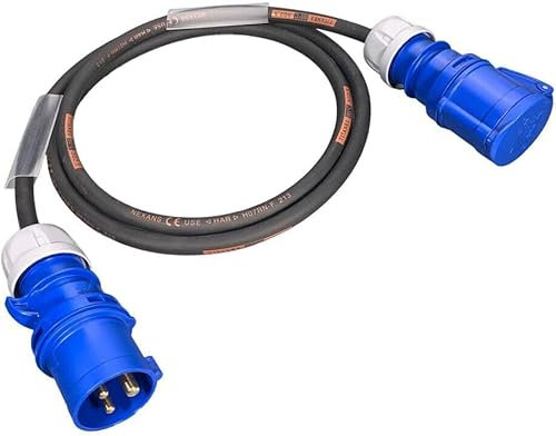 16 Amp Extension Lead 2.5mm² 3 Pin 230V IP44 SplashProof Connectors HeavyDuty (5 Metre)