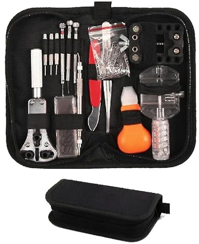 Buy-Simplicity Watch Repair Tool Kit 144Pcs, Professional Watch Battery Replacement Kit and Watch Link Removal Kit, Watch Back Removal Tool, Spring Bar Tool Set with Carrying Case for Gift