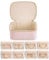 Vlando Travel Jewellery Case,Jewellery Organiser with 8 Jewellery Pouch,PU Leather Jewellery Box for Necklace,Ring,Bracelet,Watch, Gifts for Women, Pink-M