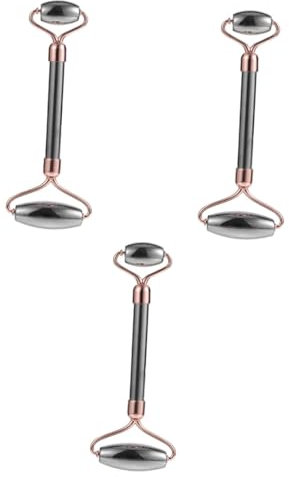 MAGICLULU 3st Roller-massagegerät Hautpflegeset Gesichtsfaltenroller Achat-palette Original Jadewalze Jade-hautrolle Wangen Schlanker Roller Microblading-maschine Erz Energiestein Verdünnen