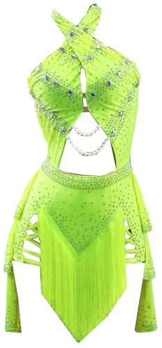 Latein-Tanz-Wettbewerbskleid Für Damen, Quaste, Tango, Cha-Cha-Kostüme, Ballsaal-Tanzkleid, Performance-Rock Für Rumba