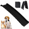 SUBTLETY 156x40x9cm Hunderampen aus Kunststoff Klappbar Haustiere Sicherheitsrampen Anti-Rutsch Hundetreppen Einstiegshilfe Tragfähigkeit Max. 90KG Hunde Stufen für Auto Pool Wohnwagen (Schwarz)