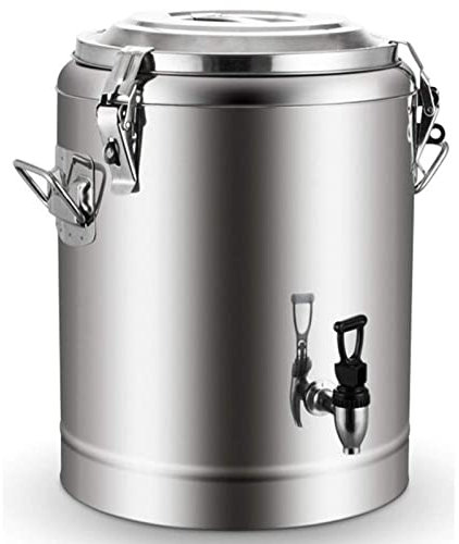 Distributore di bevande isolato in acciaio inox con rubinetto, dispenser di acqua calda per catering, contenitore termico per bevande calde e fredde