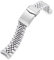 MiLTAT Cinturino Super-JUB da 20 mm compatibile con Seiko 5 Sports 40 mm SRPE51 SRPE53 SRPE57 SRPG35 fibbia a V bicolore lucido, Man's size, Agata