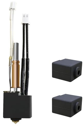 HzdaDeve Upgrade 2.0 Version Hotend (kein Auslaufen) für Kobra 3 Combo/Kobra 3 V2 Combo Druckkopf Extruder Kit Heizblock Heizpatrone Thermistor mit extra 2 Stück Silikonabdeckung für Anycubic