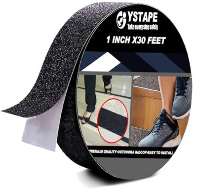 Antirutsch Klebeband Rutschfestes Klebeband Starke Anti-Rutschband Streifen mit Selbstklebend Antirutsch Stufen Band Kleber 2.5 cm X 9.14 m