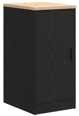 vidaXL Armoire de Rangement de Garage Noir 40x51x85 cm Bois de pin, Armoire, Armoire à Outils, Armoire Basse, Armoire de Garage, Armoire de Rangement